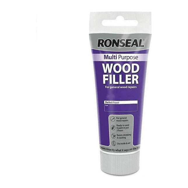 Ronseal 100g Multi-Purpose Wood Filler Tube - White RSLMPWFL250G