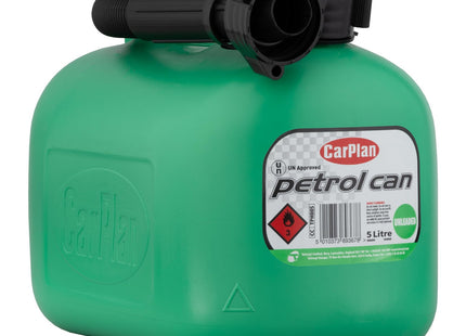 CarPlan 5 Litre Fuel Can, Unleaded Petrol (Green) TPH005