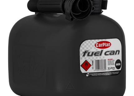 CarPlan Diesel Fuel Can, 5 Litre Black