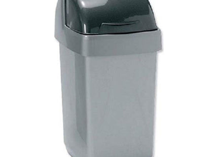 Addis 10 Litre Roll Top Bin Metallic 510504