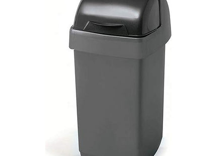 Addis 10 Litre Roll Top Bin Metallic 510504