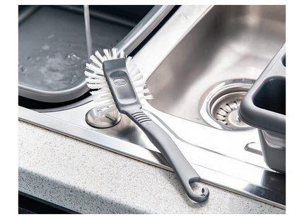Addis Jumbo Washing Up Dish Brush, Metallic Silver