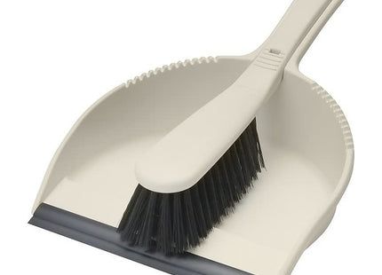 Addis Dustpan and Soft Brush Set, Linen Cream