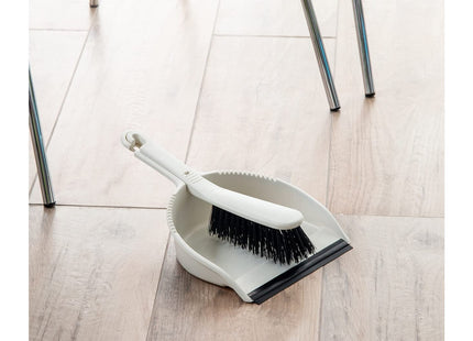 Addis Dustpan and Soft Brush Set, Linen Cream