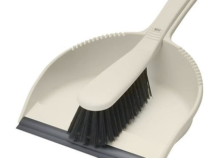 Addis Dustpan and Soft Brush Set, Linen Cream