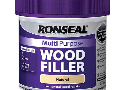 Ronseal 465g Multi-Purpose Wood Filler Tub - Natural MPWFN465