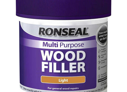 Ronseal 465g Multi-Purpose Wood Filler Tub - Light MPWFL465