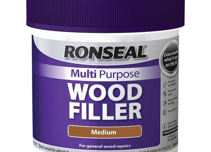 Ronseal 465g Medium Multi-Purpose Wood Filler Tub MPWFM465