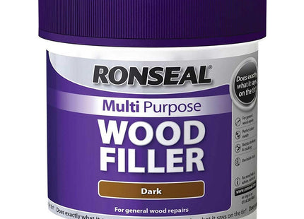 Ronseal 465g Multi-Purpose Wood Filler Tub - Dark MPWFD465
