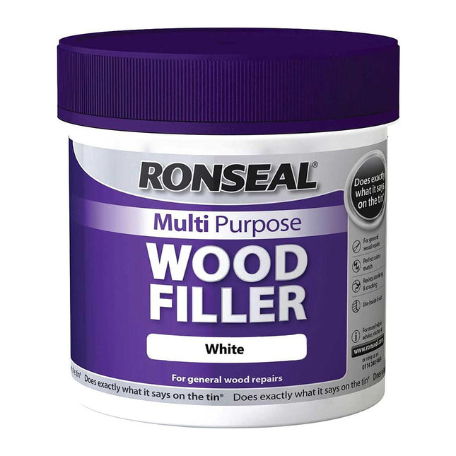 Ronseal Multi-Purpose Wood Filler Tub - white, 465g MPWFW465