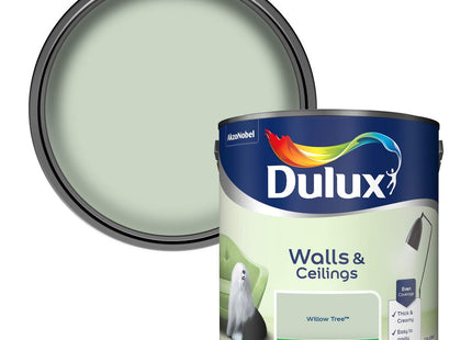 Dulux Silk Emulsion Paint For Walls And Ceilings - Willow Tree 2.5 Litre