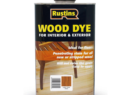 Rustins Wood Dye Light Teak 250ml