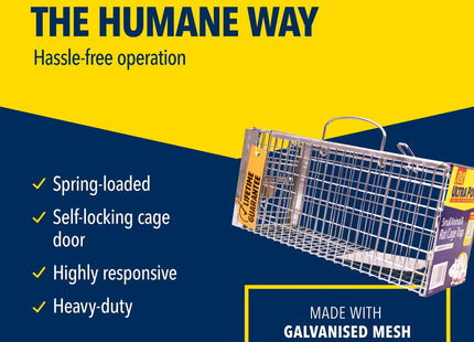 STV The Big Cheese Ultra Power Live Animal Trap - Humane Catch-Alive Cage for Squirrels & Small Animals Heavy-Duty Steel Construction