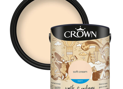 Crown Retail Core Emulsion Matt Soft Cream 2.5 Litre