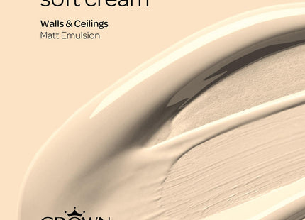 Crown Retail Core Emulsion Matt Soft Cream 2.5 Litre