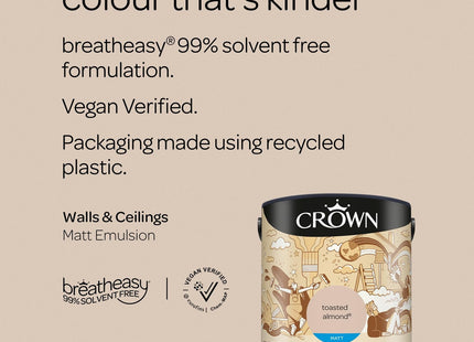 Crown Retail Core Emulsion Matt Toasted Almond 2.5 Litre
