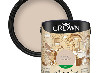 Crown Silk 2.5 Litre Emulsion - Toasted Almond