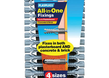 Plasplugs All-in-One Plugs Includes Clip of 52 MFA500
