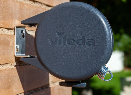 Vileda Single Cordomatic Retractable Washing Line, 15m, Holds up to 15kg