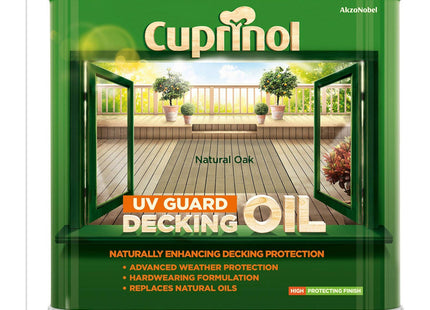 Cuprinol Decking Oil Oak 2.5 Litre CUPDONO25L