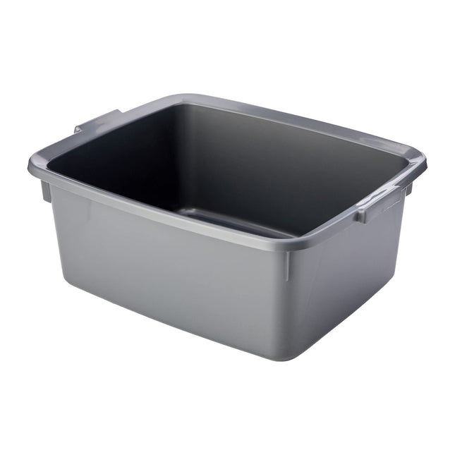 Addis 5 Star Rectangular Washing Up Bowl Metallic 12 Litre 502813