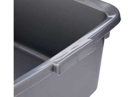 Addis 5 Star Rectangular Washing Up Bowl Metallic 12 Litre 502813