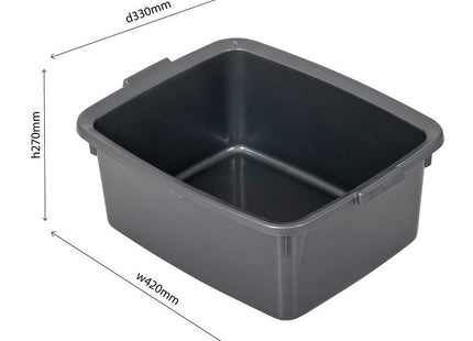 Addis 5 Star Rectangular Washing Up Bowl Linen 12 Litre 502814