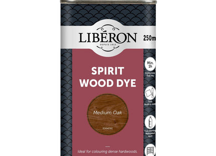 Liberon Palette Wood Dye Hardwood & Softwood Furniture 250ml Medium Oak 014337