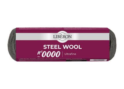 Liberon Steel Wool - Ideal For Delicate Surfaces - Smooths Back Between Coats - Cleans & Polishes Metals - Grade 0000 (Ultrafine) - 250g