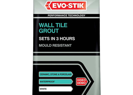 Evo-Stik Mould Resistant Wall Tile Grout 1.5kg White