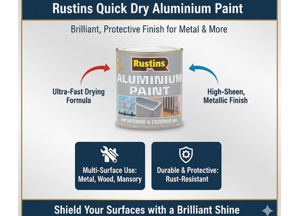 Rustins Aluminium Paint 250ml