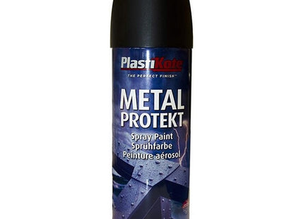 PlastiKote Metal Protekt Mat Blk 400ml Black