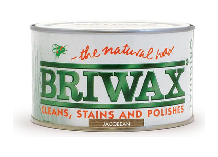 Briwax Original Jacobean 400g- Multi-Shade Wood Wax Polish Ideal for Furniture Restoration & DIY Wood Projects