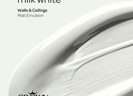 Crown Matt 2.5 Litre Emulsion - Milk White