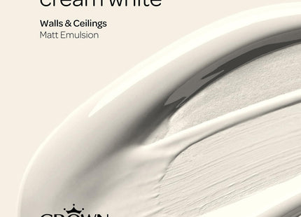 Crown Matt 2.5 Litre Emulsion - Cream White
