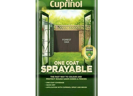 Cuprinol One Coat Sprayable Fence Treatment Forest Oak 5 Litre