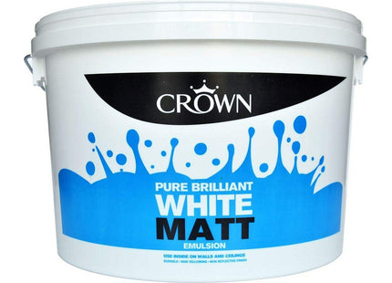 Crown Emulsion Brilliant White 10 Litre Matt