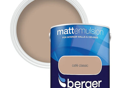 Berger Matt Emulsion 2.5 Litre Cafe Classic