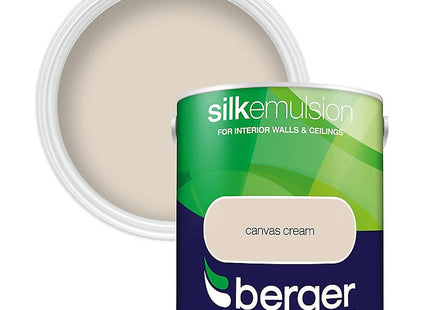 Berger Silk Emulsion 2.5 Litre Canvas Cream