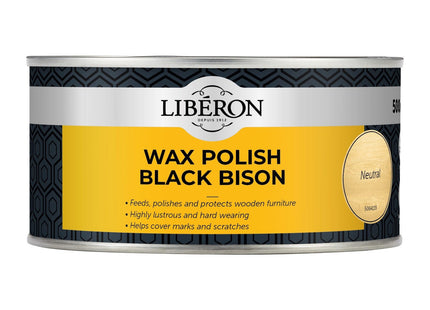 Liberon Wax Polish Black Bison Paste 500ml 500g 126878
