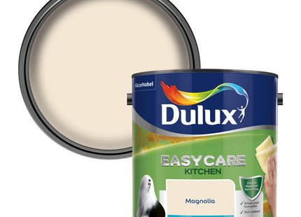 Dulux Easycare Kitchen Matt Emulsion Paint For Walls And Ceilings - Magnolia 2.5 Litre