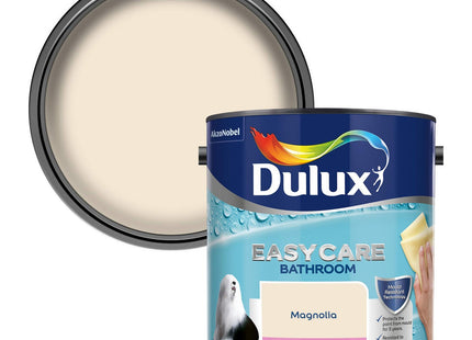 Dulux Easycare Bathroom Soft Sheen Emulsion Paint for Walls and Ceilings - Magnolia 2.5 Litre