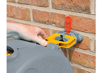 Hozelock 2-in-1 Compact Enclosed Hose Reel with 25 m Hose and Connectors
