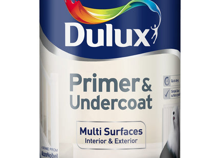 Dulux Primer & Undercoat Paint - 750ml, White 5092092