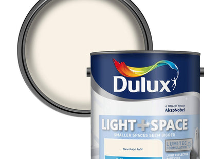 Dulux Light and Space Matt Emulsion Paint For Walls And Ceilings - Morning Light 2.5 Litre