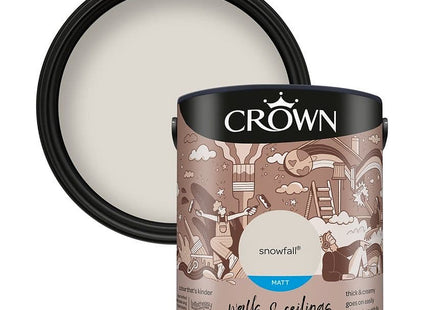 Crown Snowfall 2.5 Litre Walls & Ceilings Matt Emulsion