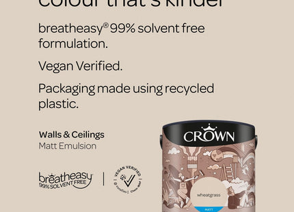 Crown Retail Core Emulsion Matt Wheatgrass 2.5 Litre