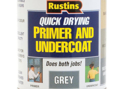 Rustins Primer/Undercoat - Grey 1 Litre GYPU1000