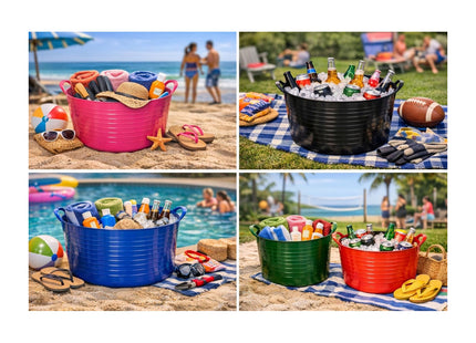 Red Gorilla Flexi Tubtrug Pink 26 Litre