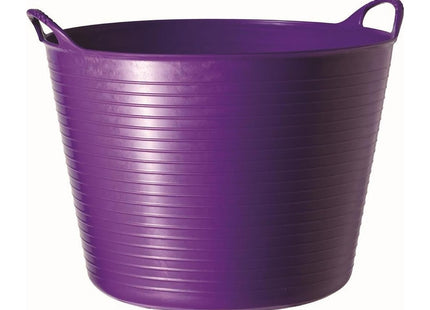 Red Gorilla Tubtrugs 38 Litre Large Flexible 2-Handled Recycled Tub, Purple